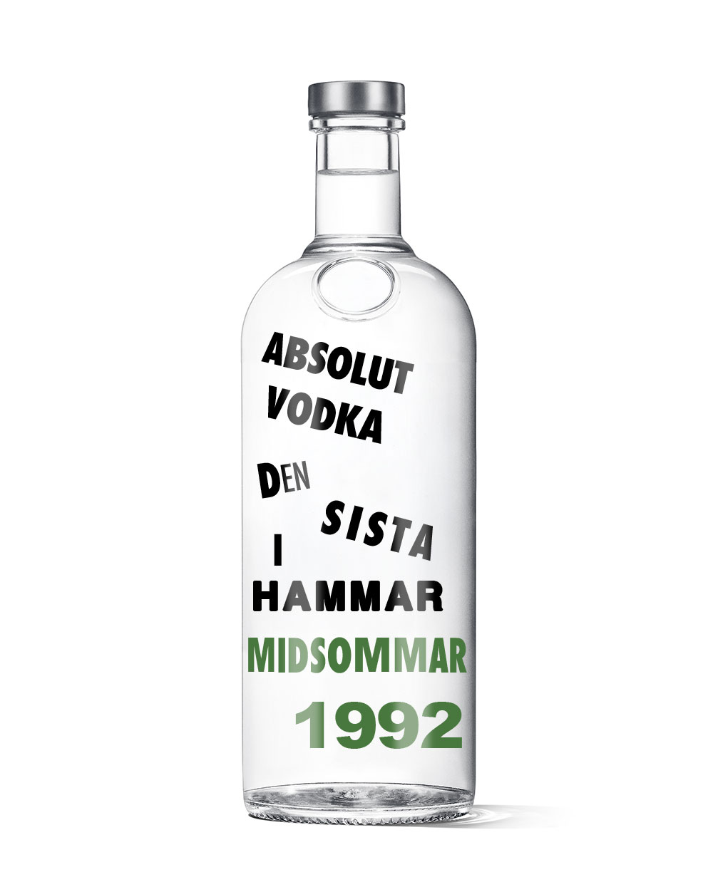 Black and green text with "Midsommar 1992"